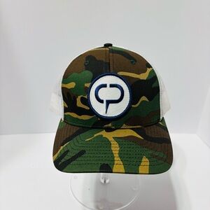 Camo Green and White Cap